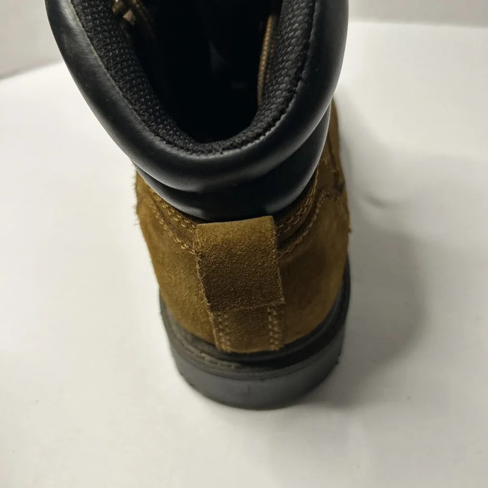 Brahma Men's Size 7 1/2 W Suede Leather Waterproof Work Boots